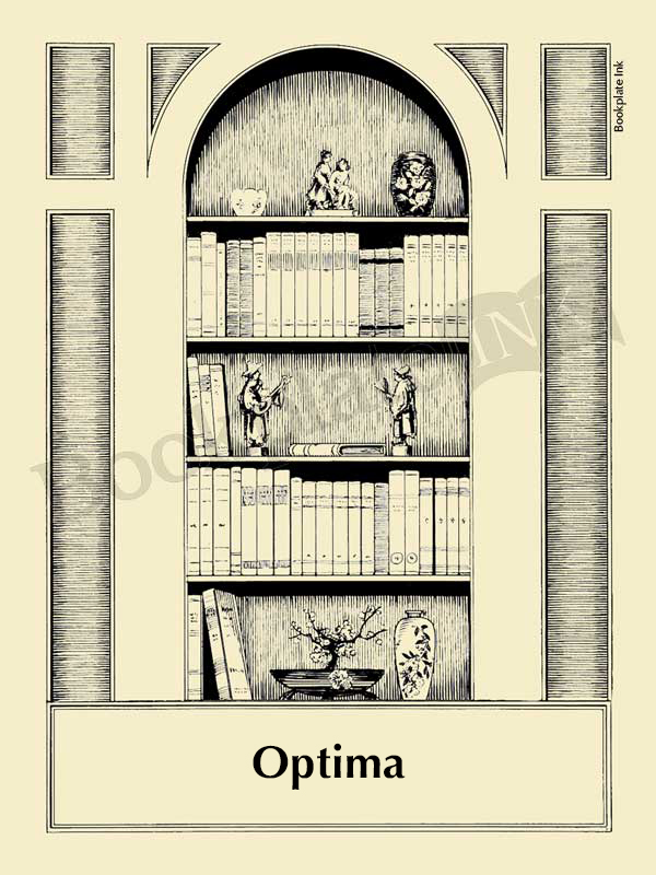 A102 - Bookshelf design bookplate by Owen Wise - Image 12