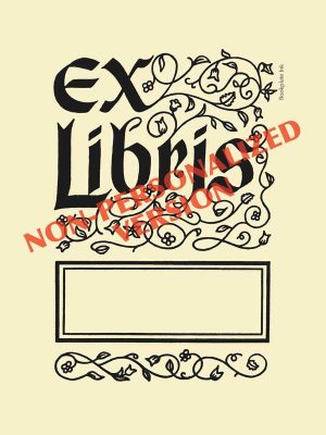 B210 - Ex Libris non-personalized bookplate