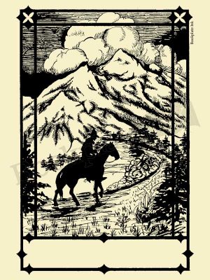 C001-Cowboy-on-horse-bookplate