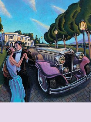 C104-Roaring-Twenties-couple-with-car-bookplate