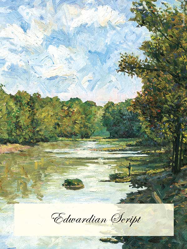 C106 - River with fisherman bookplate - Image 4