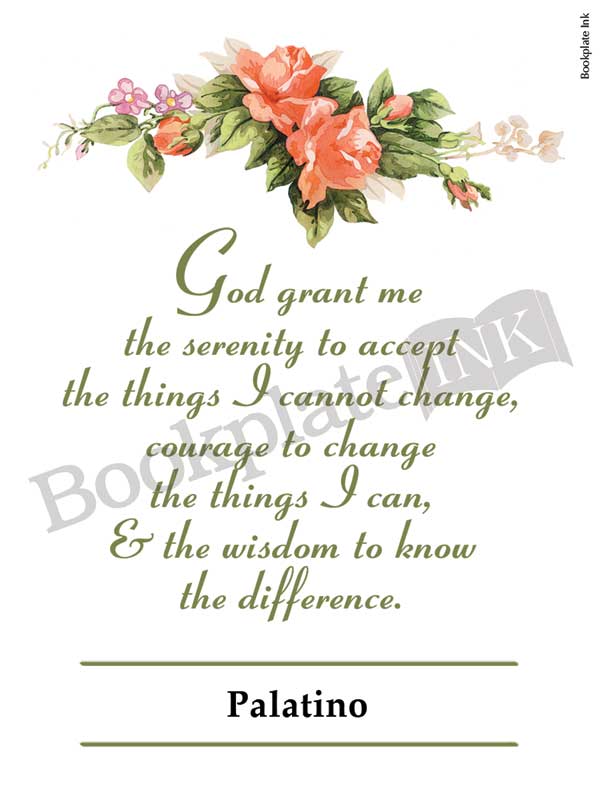 C108 - Serenity Prayer bookplate - Image 14