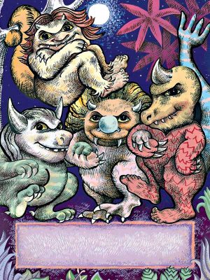 C116 - Wild things monster bookplate