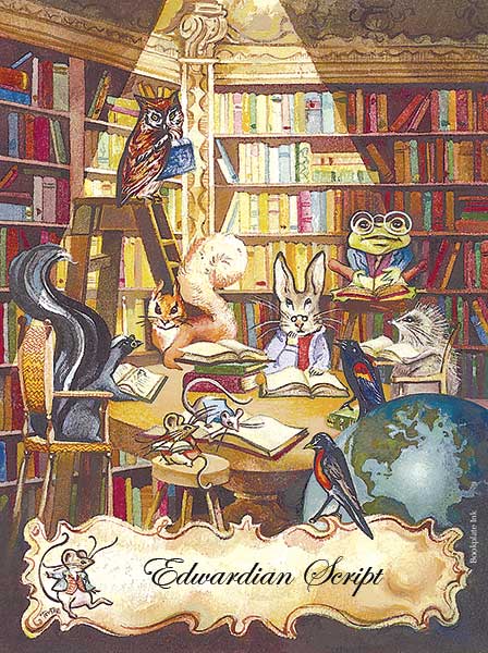 C211 - Animals in library bookplate - Image 4