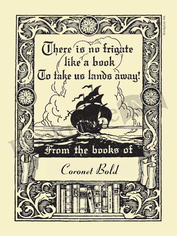 E31 - "There is no frigate" ship bookplate - Image 3