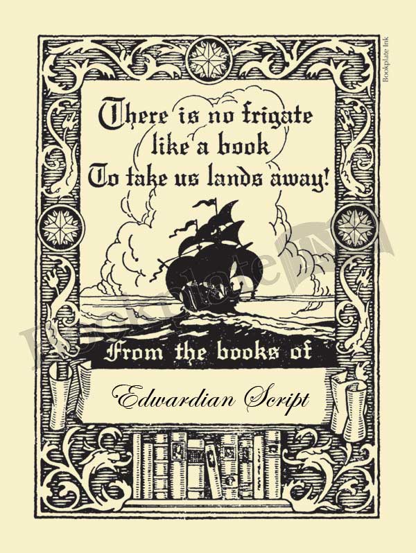 E31 - "There is no frigate" ship bookplate - Image 4