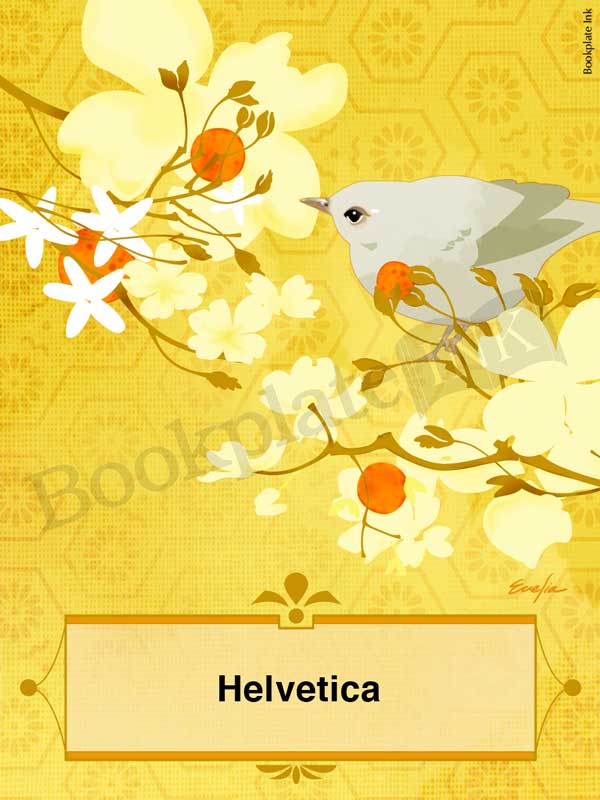 ES161 - Mandarin tree branches with bird bookplate - Image 9