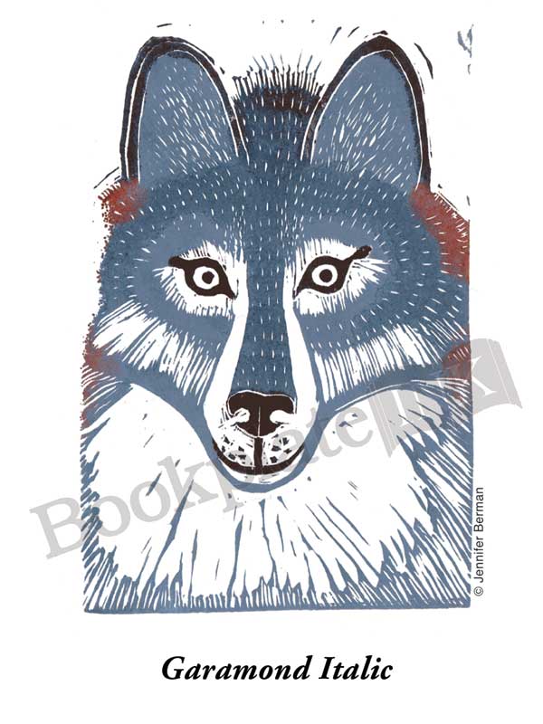 JB01 - Wolf bookplate - Image 6