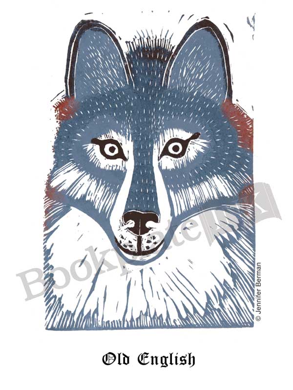JB01 - Wolf bookplate - Image 12