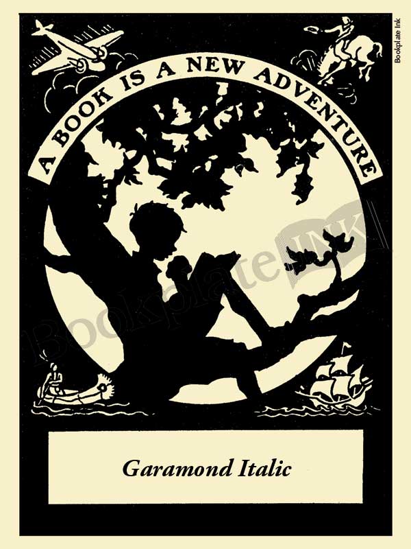 M101 - Boy reading in tree bookplate - Image 6