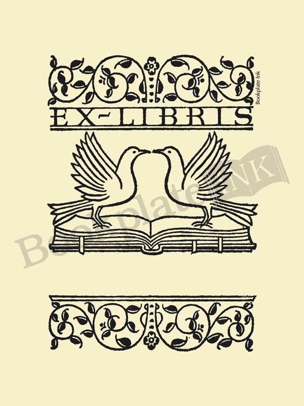 M5 - Love doves bookplate
