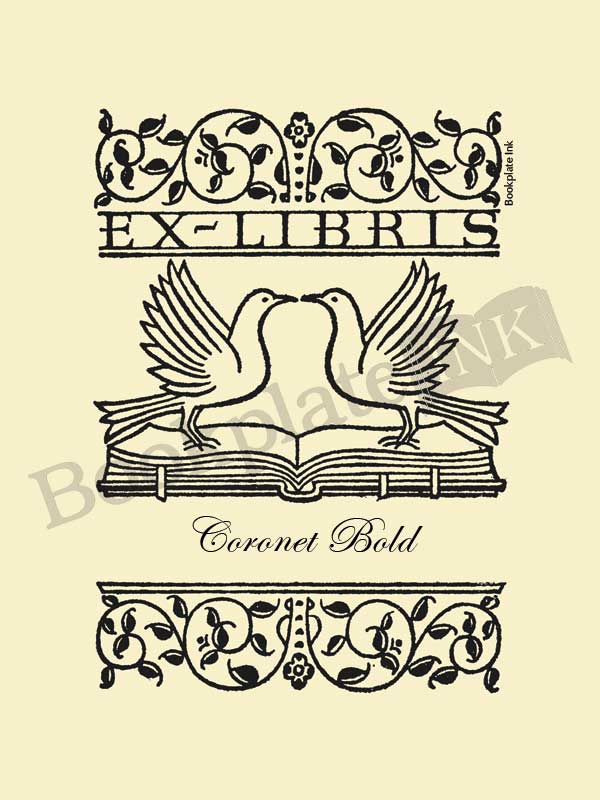M5 - Love doves bookplate - Image 3