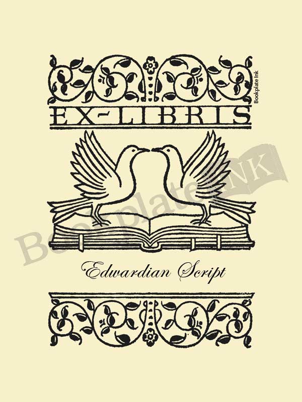 M5 - Love doves bookplate - Image 4