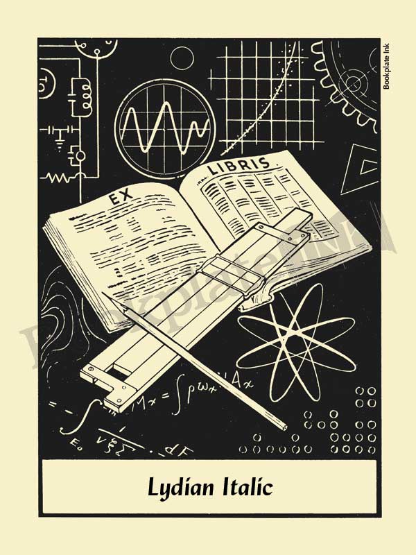 M614 - Mathematical slide rule bookplate - Image 10