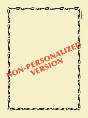 M752 - Elegant border bookplate, non-personalized