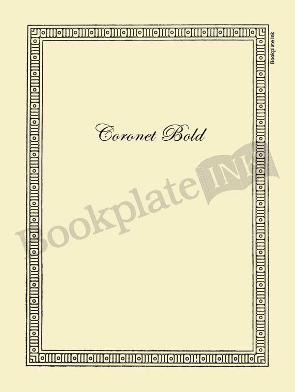 M758 - Framed border bookplate - Image 3