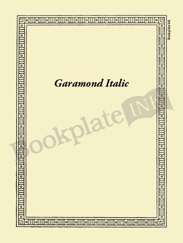 M758 - Framed border bookplate - Image 5