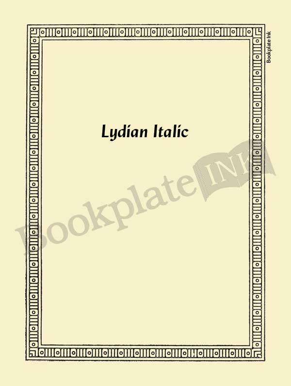 M758 - Framed border bookplate - Image 10