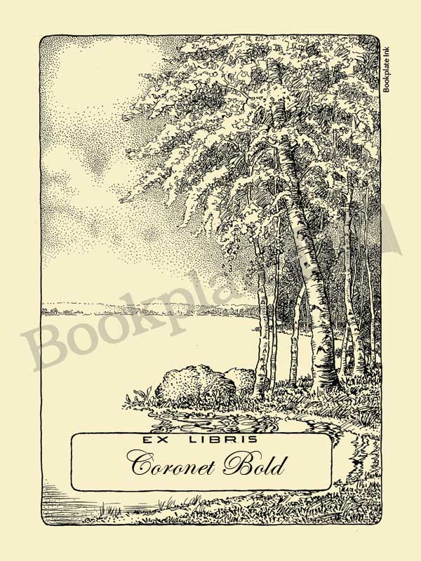M767 - Trees by the water bookplate - Image 3