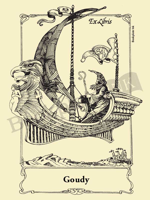 M799 - Fantasy wizard bookplate - Image 8