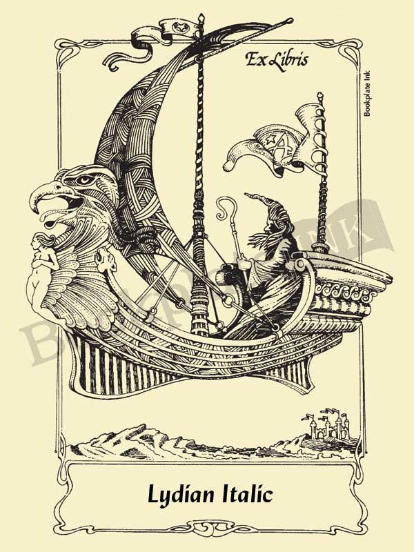 M799 - Fantasy wizard bookplate - Image 10