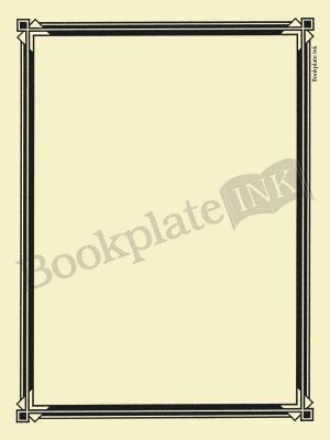 N100-Art-deco-border-bookplate