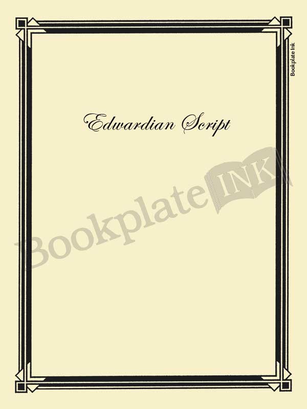N100 - Art deco border bookplate - Image 4