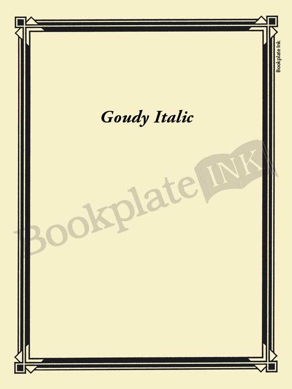 N100 - Art deco border bookplate - Image 7