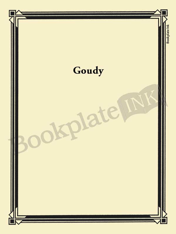 N100 - Art deco border bookplate - Image 8