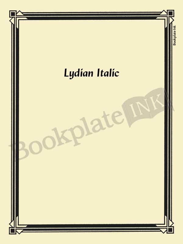 N100 - Art deco border bookplate - Image 10