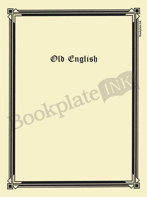 N100 - Art deco border bookplate - Image 12