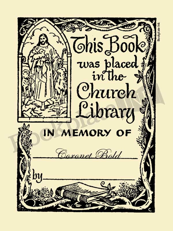 T5 - Owen Wise church library bookplate - Image 3