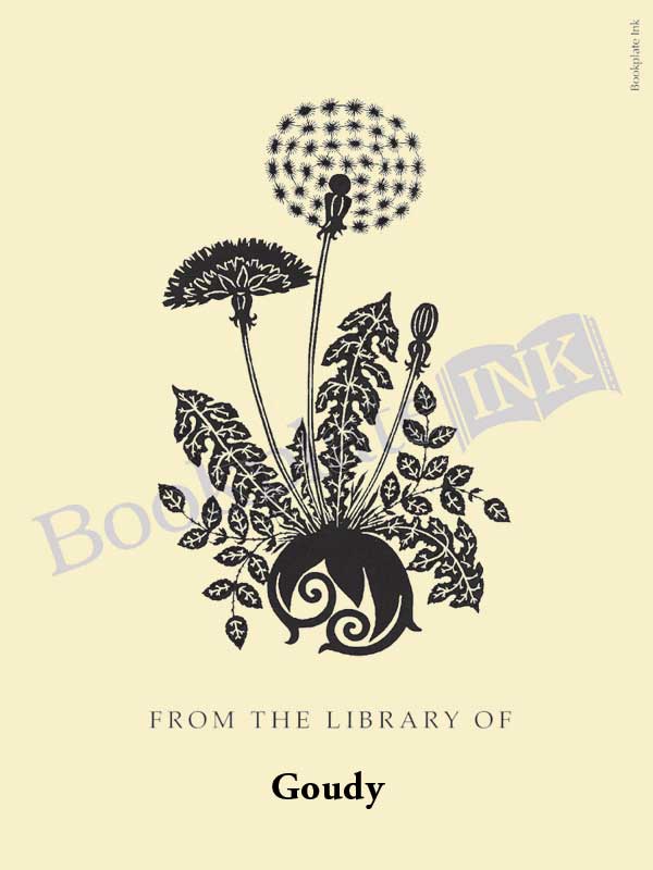 W26 - Scherenschnitte dandelion bookplate - Image 7
