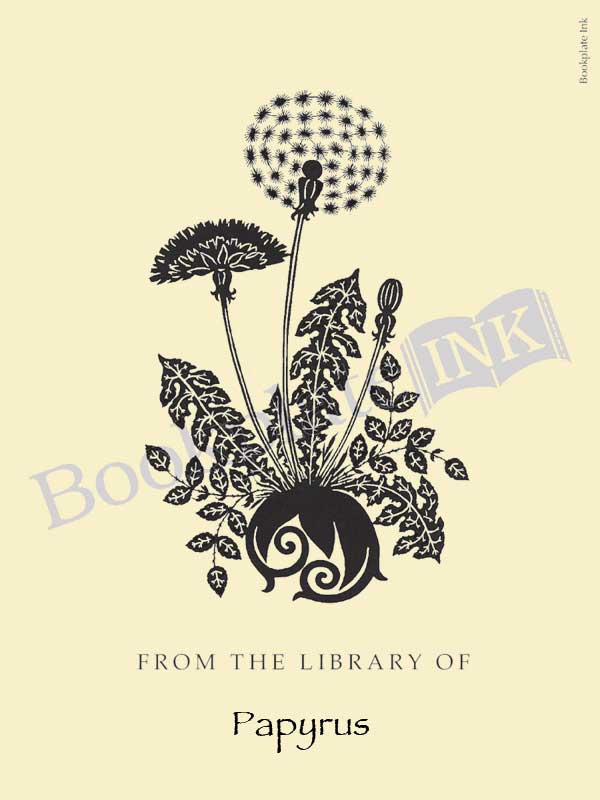 W26 - Scherenschnitte dandelion bookplate - Image 15