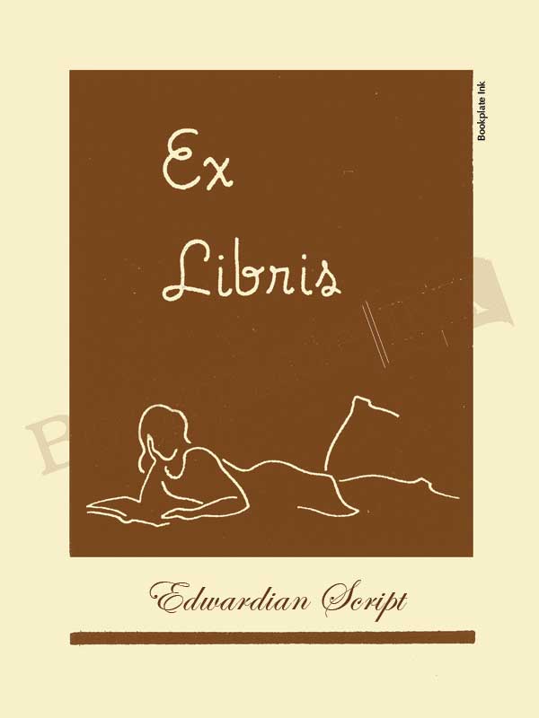 Y300 - Benton Ferguson girl reading bookplate - Image 4