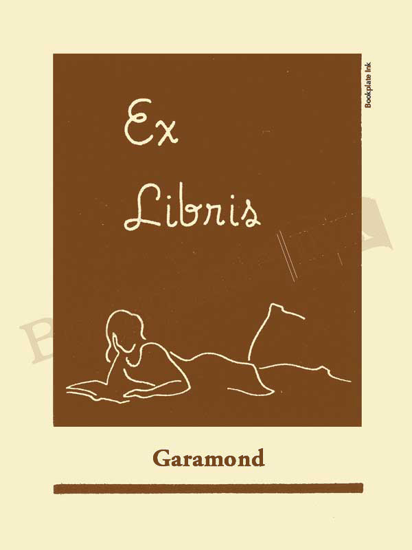 Y300 - Benton Ferguson girl reading bookplate - Image 5