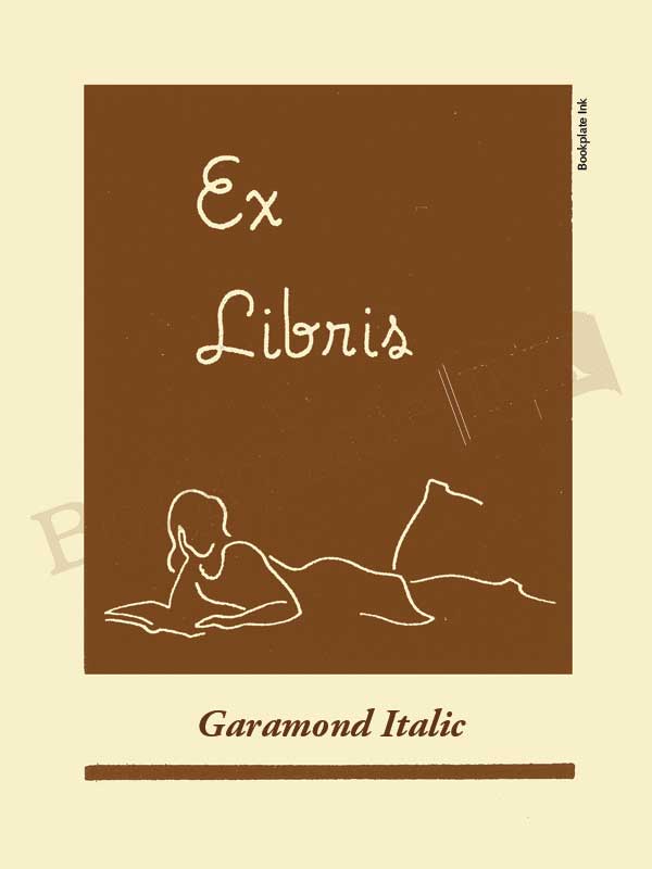 Y300 - Benton Ferguson girl reading bookplate - Image 6