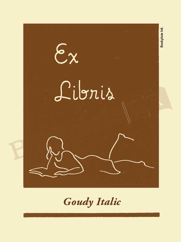 Y300 - Benton Ferguson girl reading bookplate - Image 8