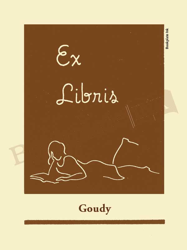 Y300 - Benton Ferguson girl reading bookplate - Image 7