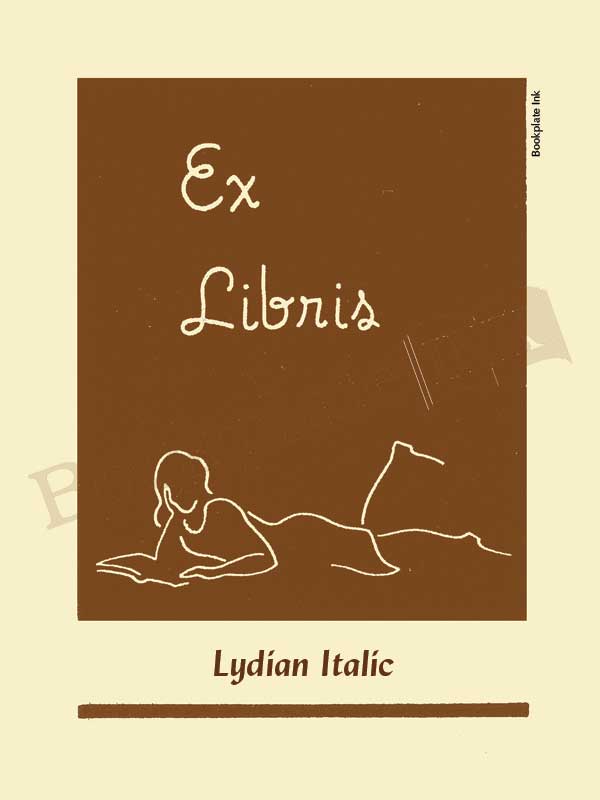 Y300 - Benton Ferguson girl reading bookplate - Image 11