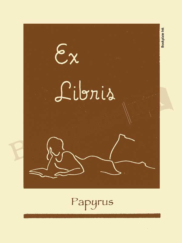 Y300 - Benton Ferguson girl reading bookplate - Image 15