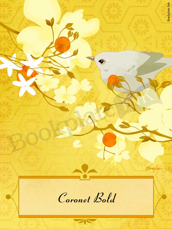 ES161-mandarin-tree-branches-bird-bookplate