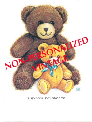 C208 - Vintage Teddy Bears bookplate