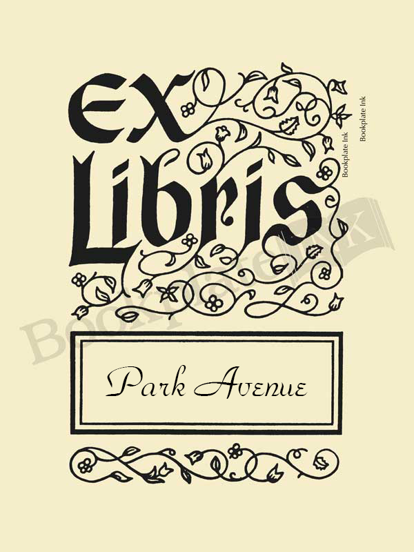 B210L - Ex Libris bookplate design by Cullen Rapp, printed by letterpress - Image 6